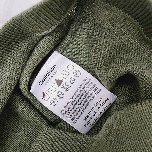 NEW Callahan Knitwear Revolve Two Piece Set Top and Bottom Knit Set Sage Green - Picture 10 of 16